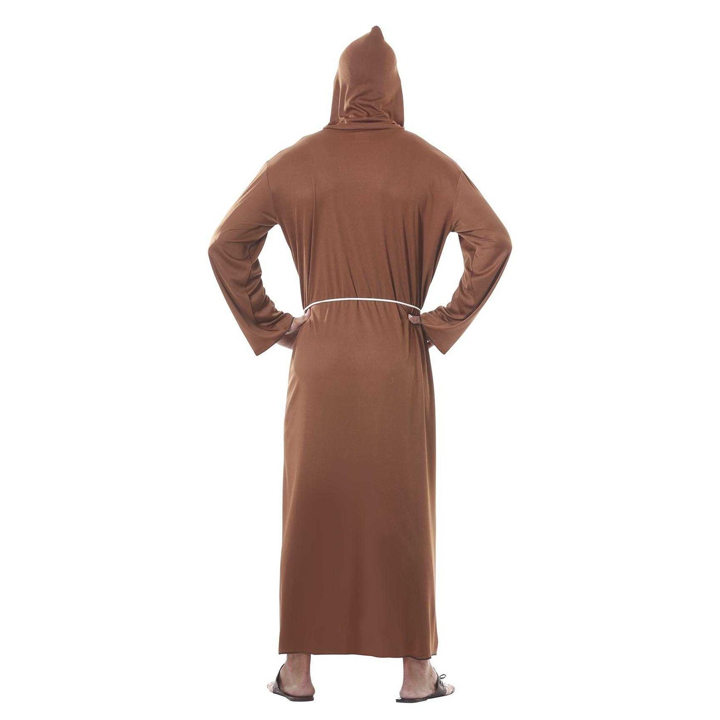 Brown - Back - Fiestas Guirca Mens Monk Costume Set