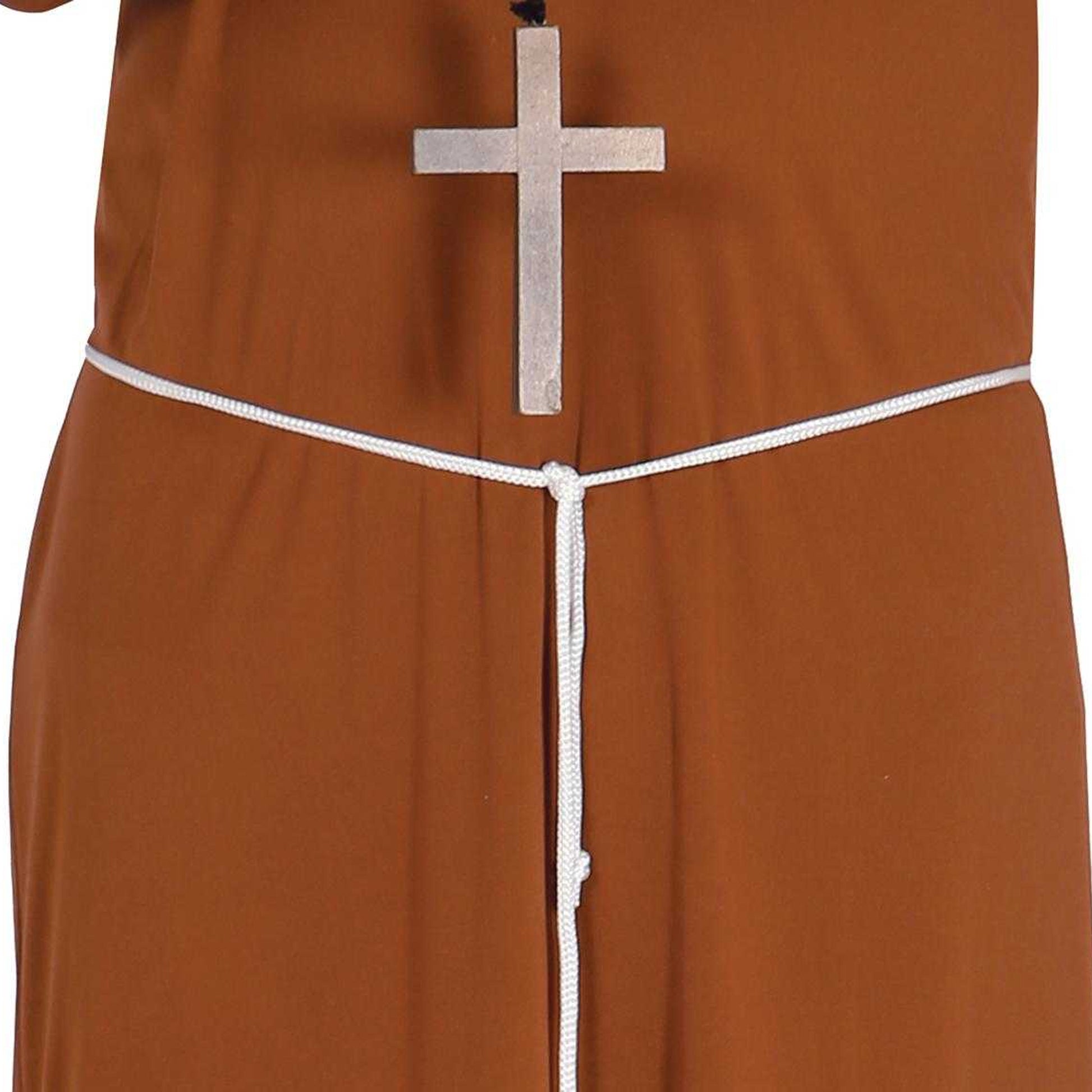 Brown - Side - Fiestas Guirca Mens Monk Costume Set