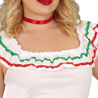 Black-Green-Red - Lifestyle - Fiestas Guirca Womens-Ladies Mexican Costume Dress
