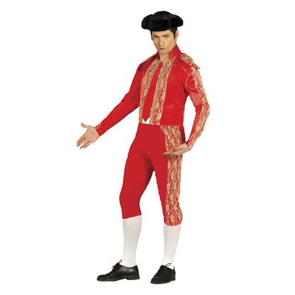 Red - Front - Fiestas Guirca Mens Bullfighter Costume Set