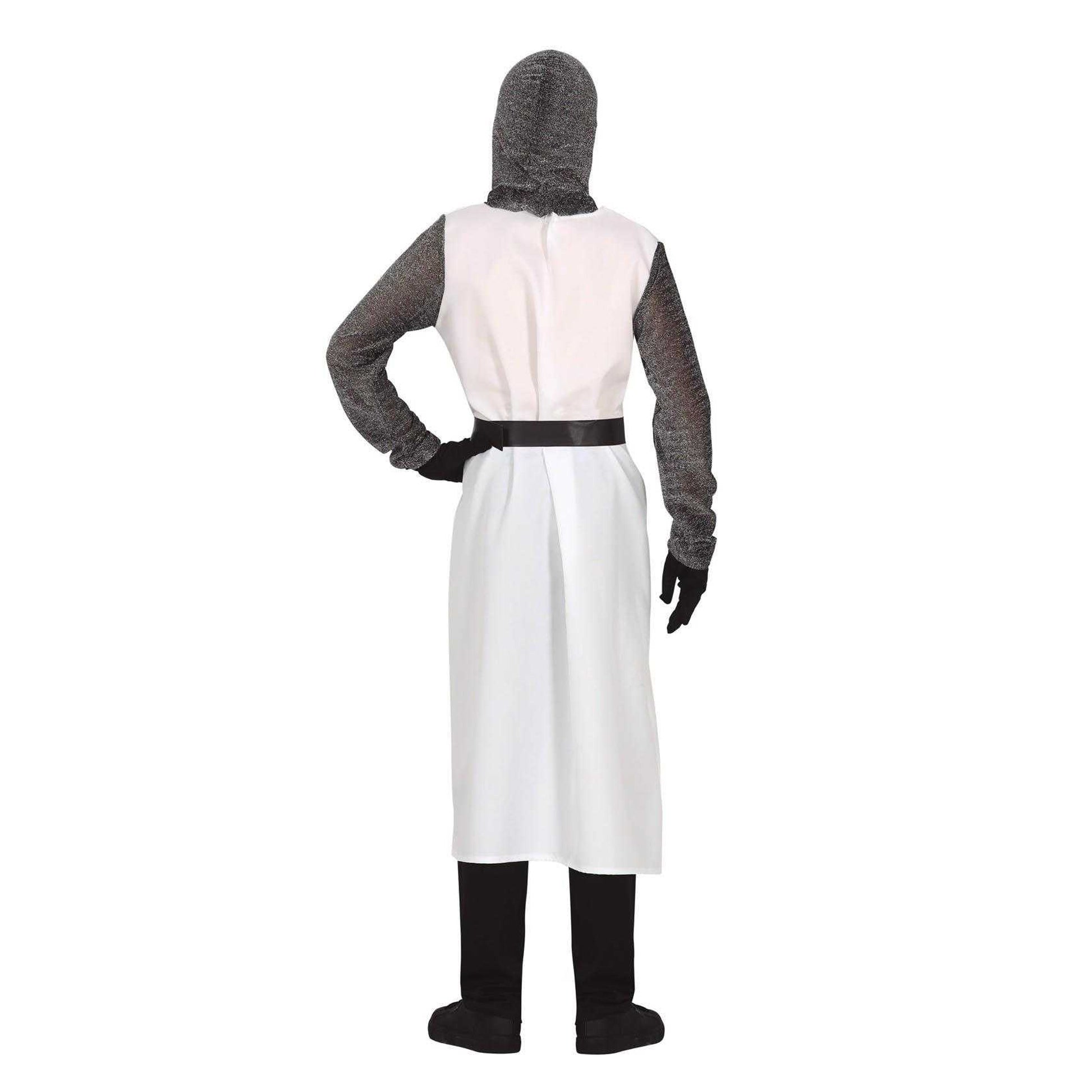 White-Silver - Back - Fiestas Guirca Boys Templar Knight Costume Set