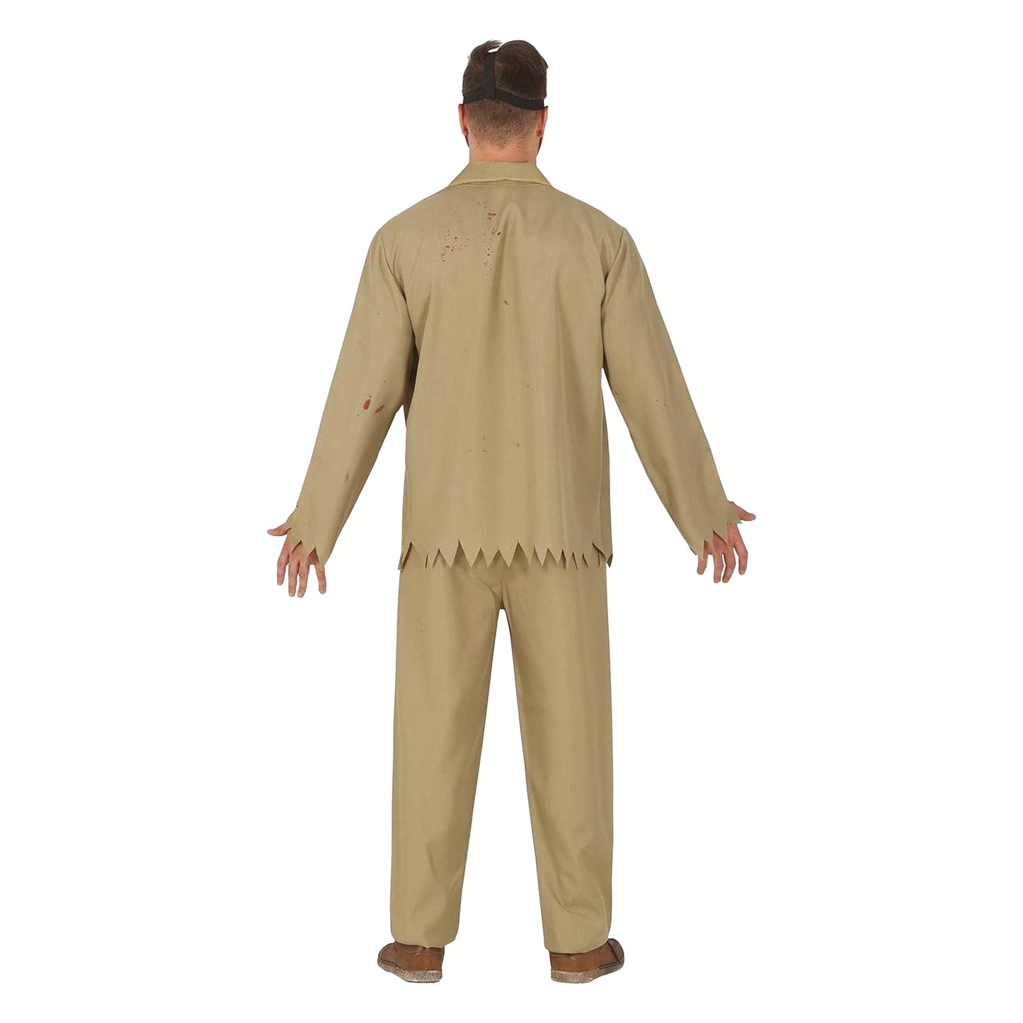 Beige-Blue - Back - Fiestas Guirca Mens Jazz Dead Costume Set