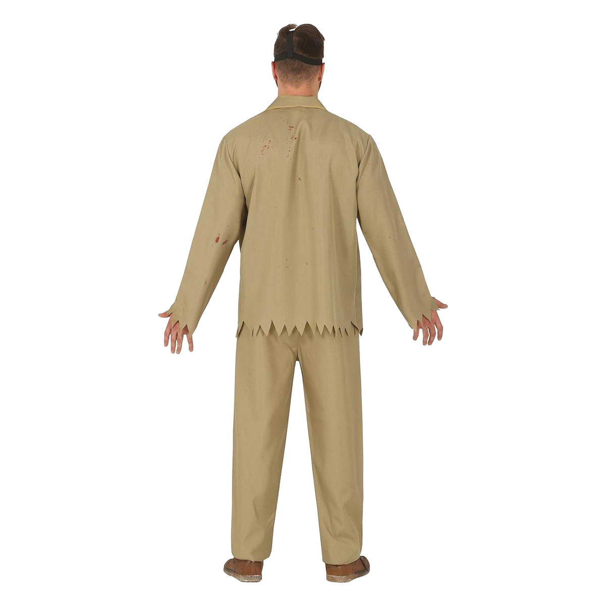 Beige-Blue - Back - Fiestas Guirca Mens Jazz Dead Costume Set