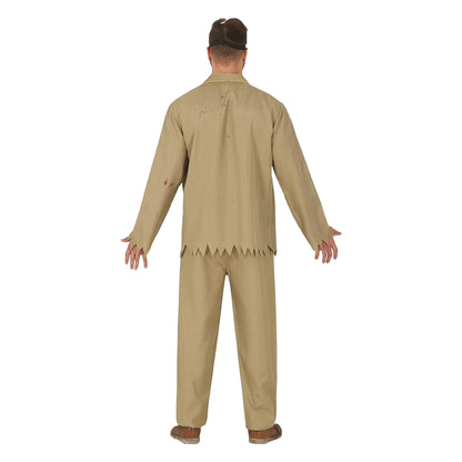 Beige-Blue - Back - Fiestas Guirca Mens Jazz Dead Costume Set