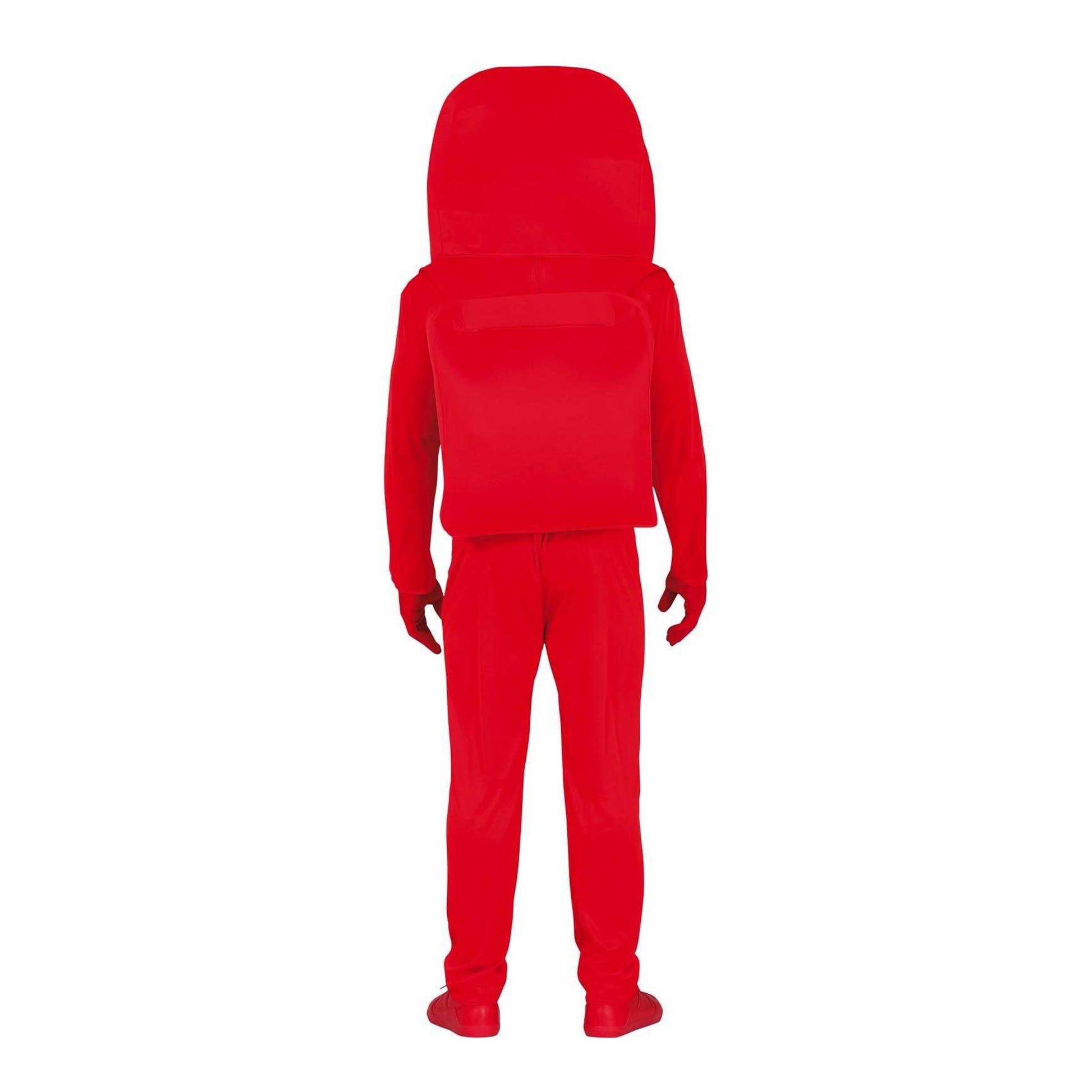 Red - Back - Fiestas Guirca Teen Astronaut Costume Set