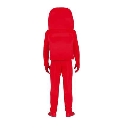 Red - Back - Fiestas Guirca Teen Astronaut Costume Set