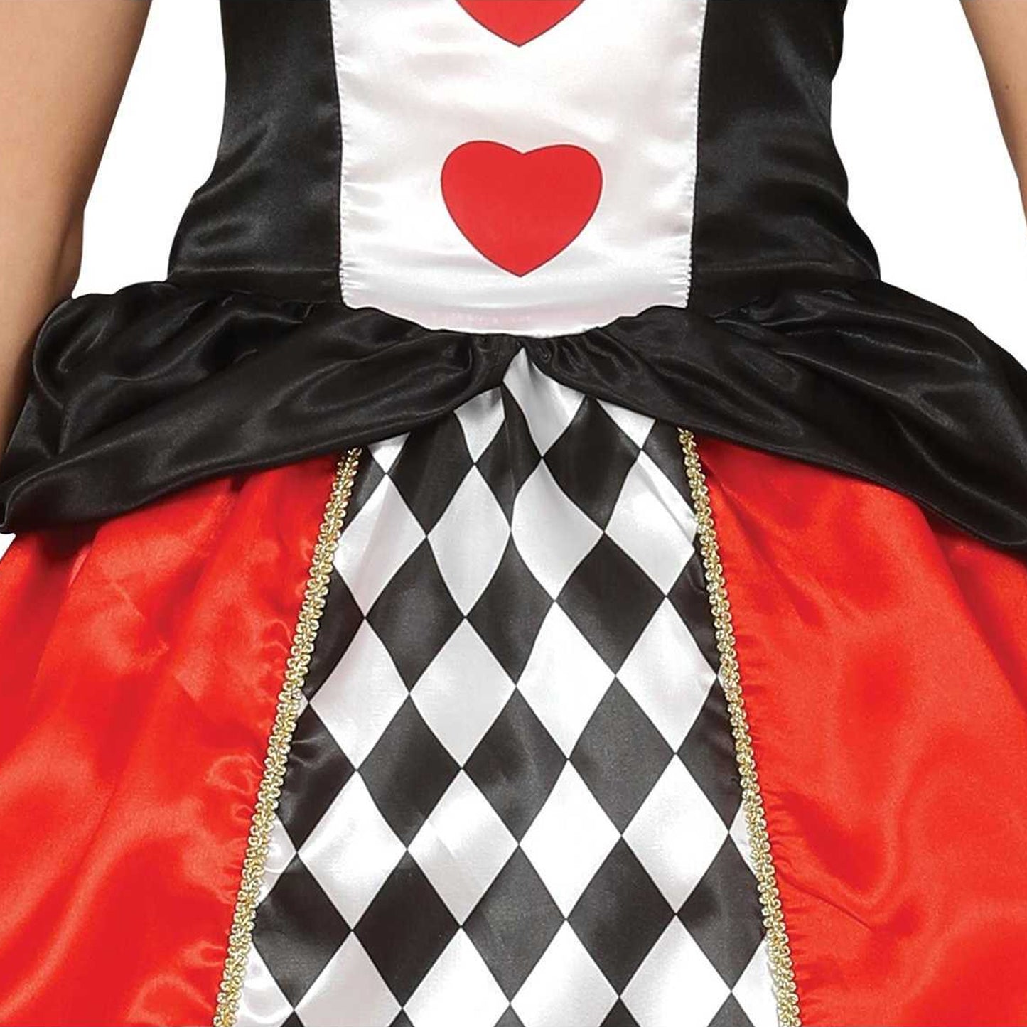 Red-Black - Pack Shot - Fiestas Guirca Womens-Ladies Heart Costume Set