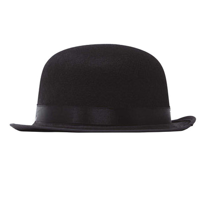 Black - Front - Fiestas Guirca Boys Felt Bowler Hat