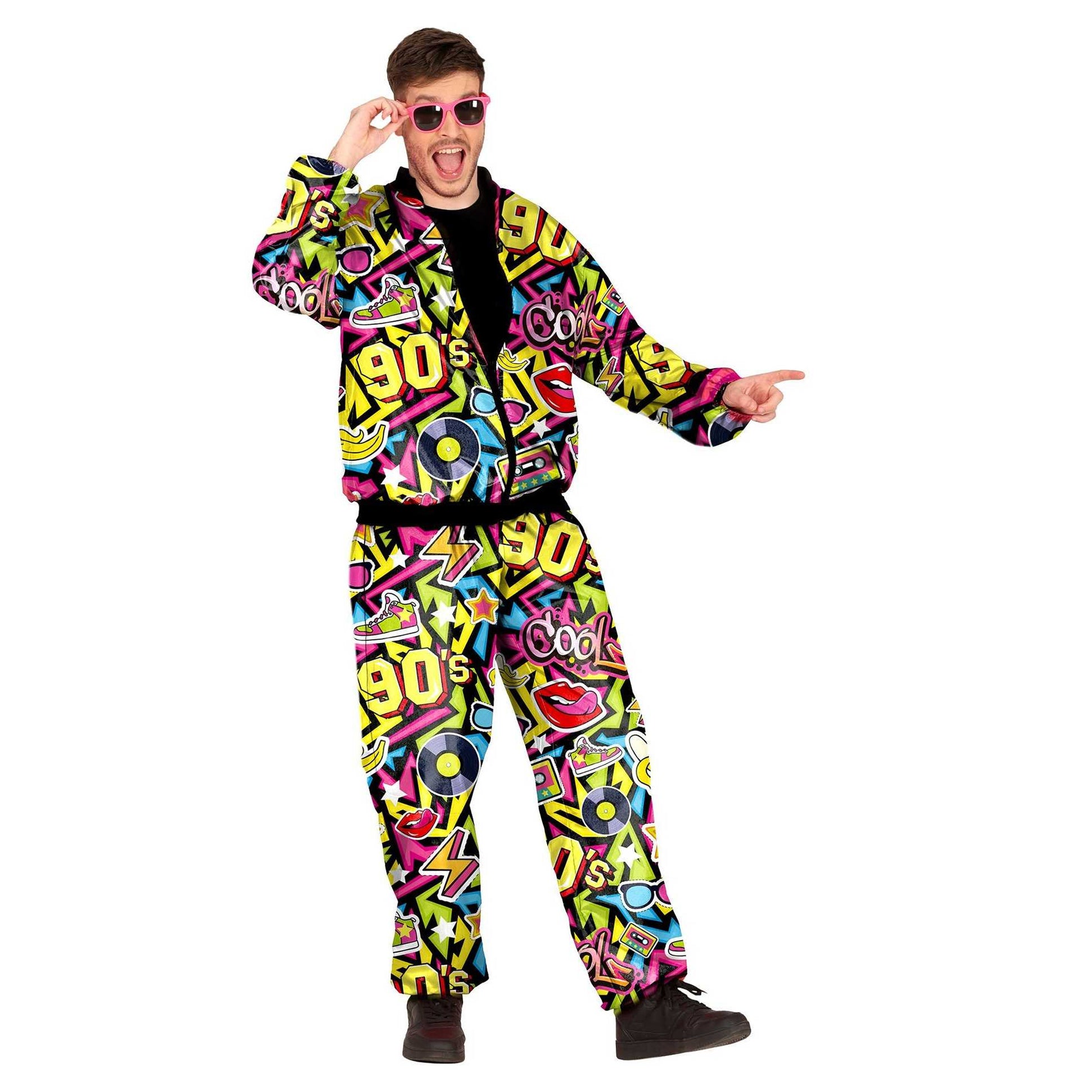 Multicoloured - Front - Fiestas Guirca Mens 90s Tracksuit