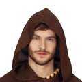 Brown - Side - Fiestas Guirca Mens Monk Costume Set