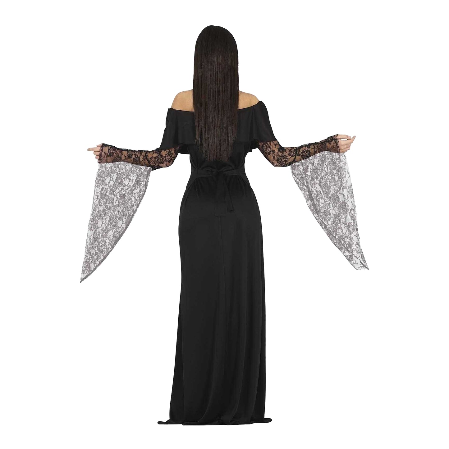 Black - Back - Fiestas Guirca Womens-Ladies Goth Mother Costume