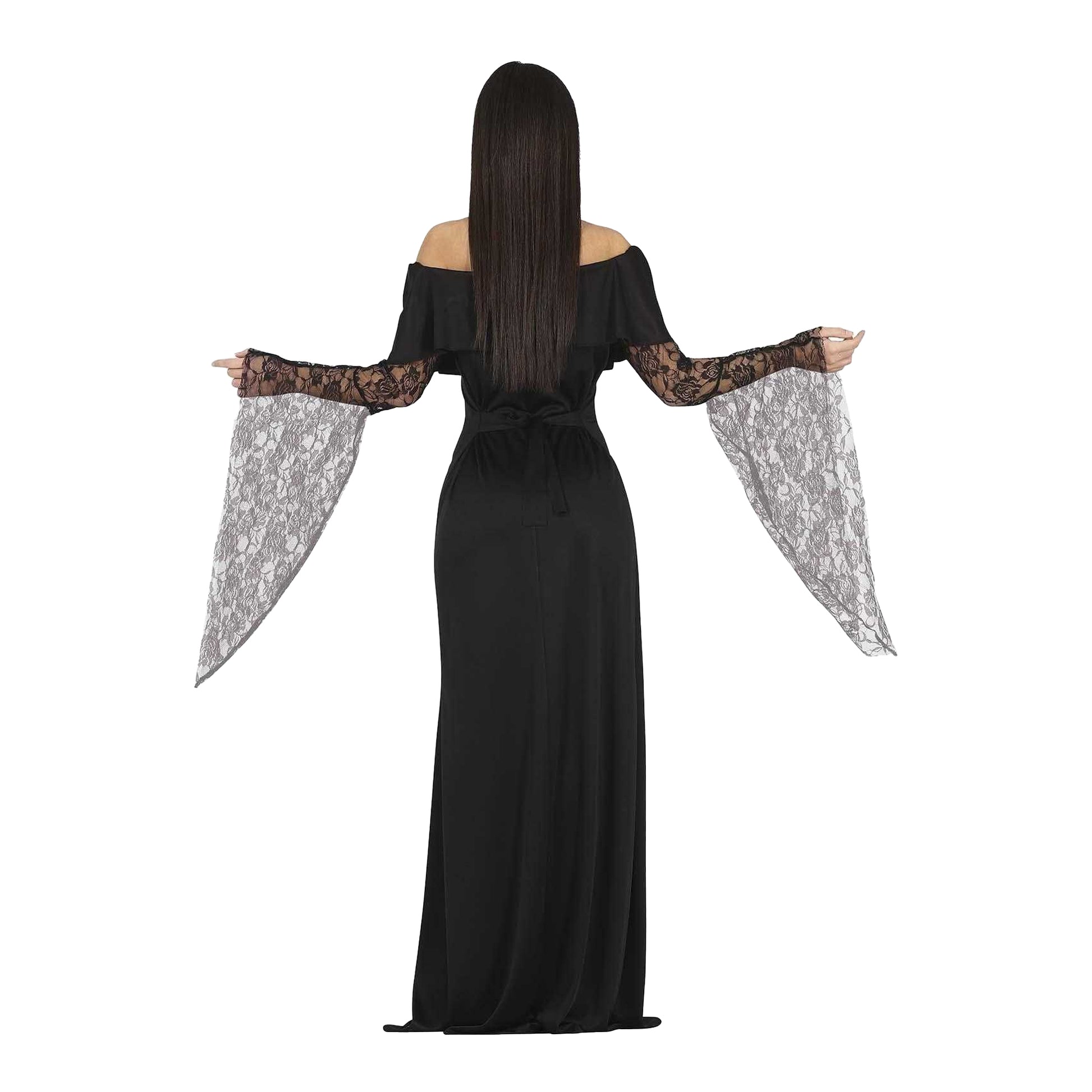 Black - Back - Fiestas Guirca Womens-Ladies Goth Mother Costume