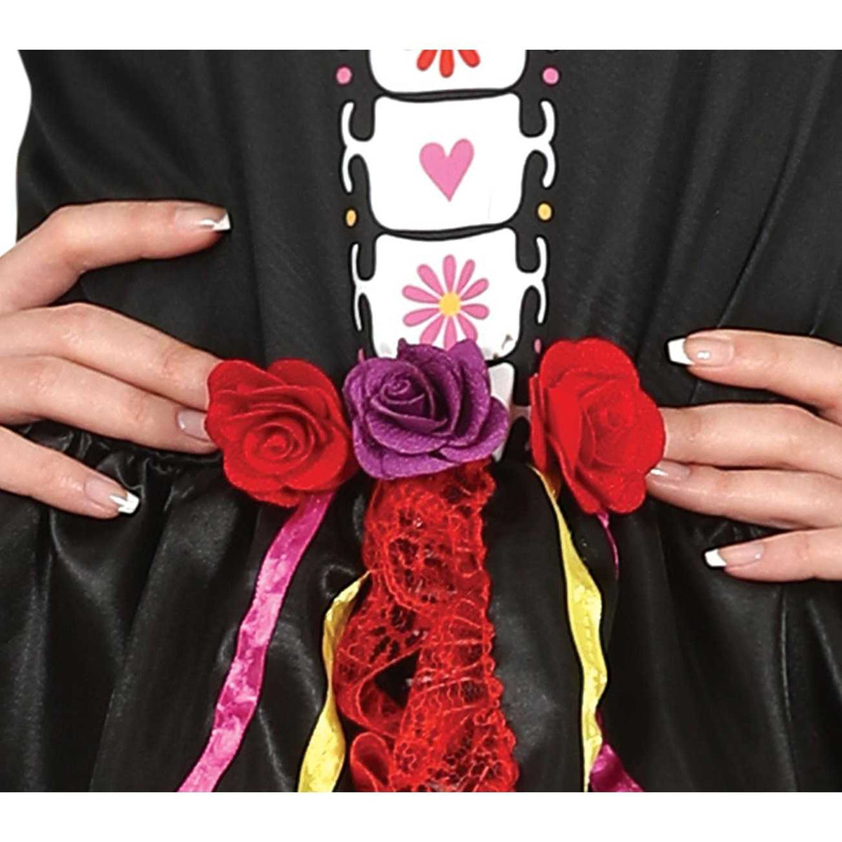 Black-Multicoloured - Lifestyle - Fiestas Guirca Womens-Ladies Catrina Costume Set