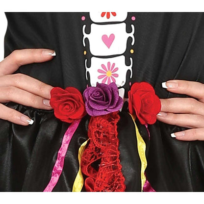 Black-Multicoloured - Lifestyle - Fiestas Guirca Womens-Ladies Catrina Costume Set