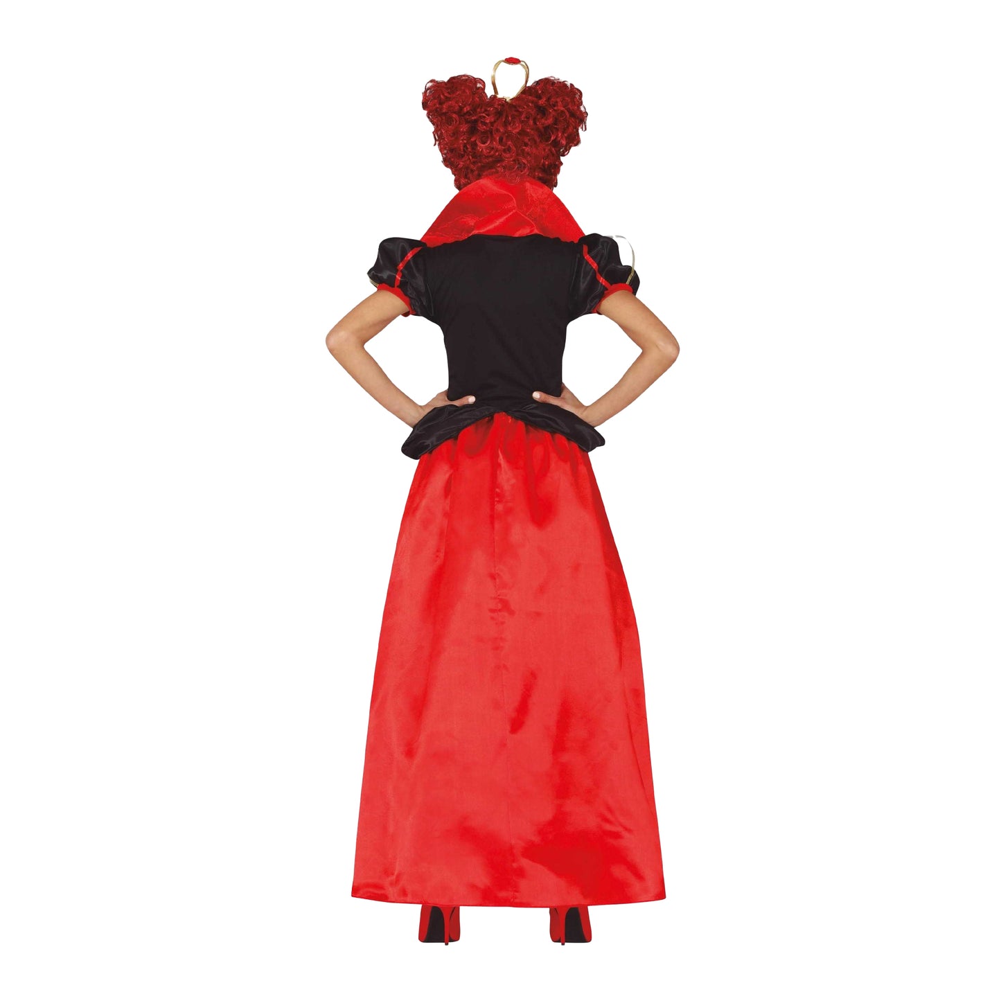 Red-Black - Back - Fiestas Guirca Womens-Ladies Heart Costume