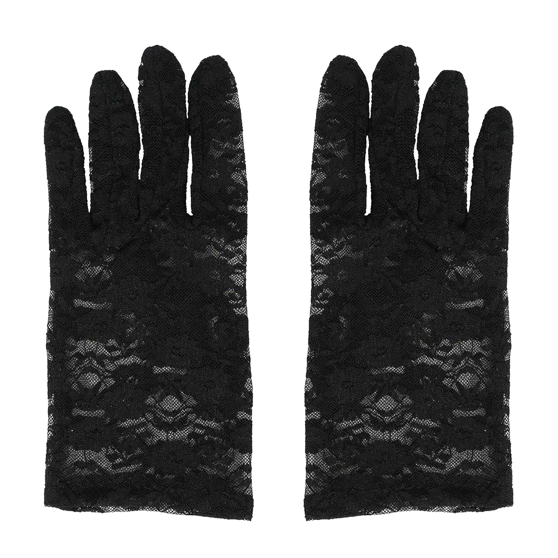 Black - Lifestyle - Fiestas Guirca Unisex Adult Lace Gloves