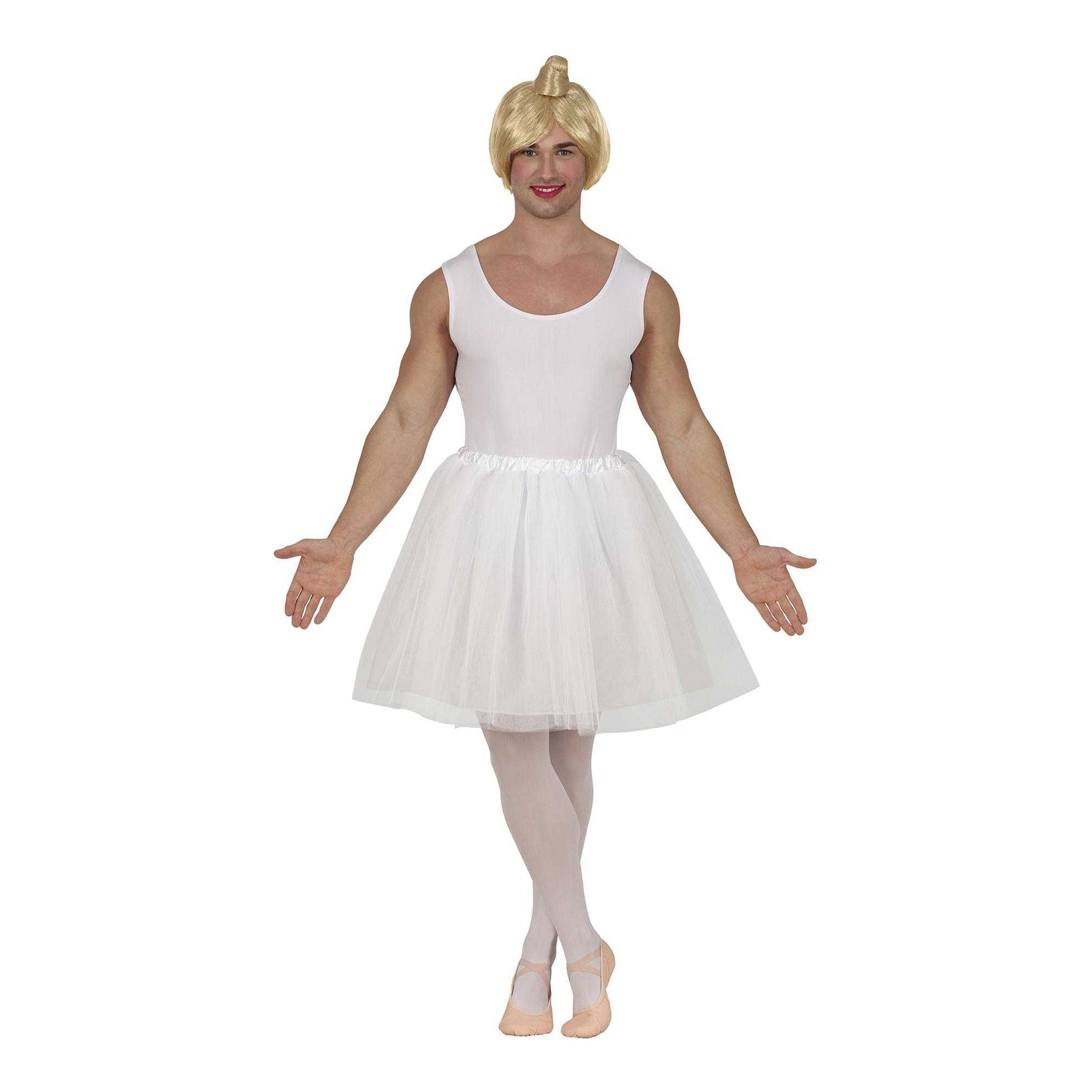 White - Front - Fiestas Guirca Unisex Adult Ballet Dancer Costume Set