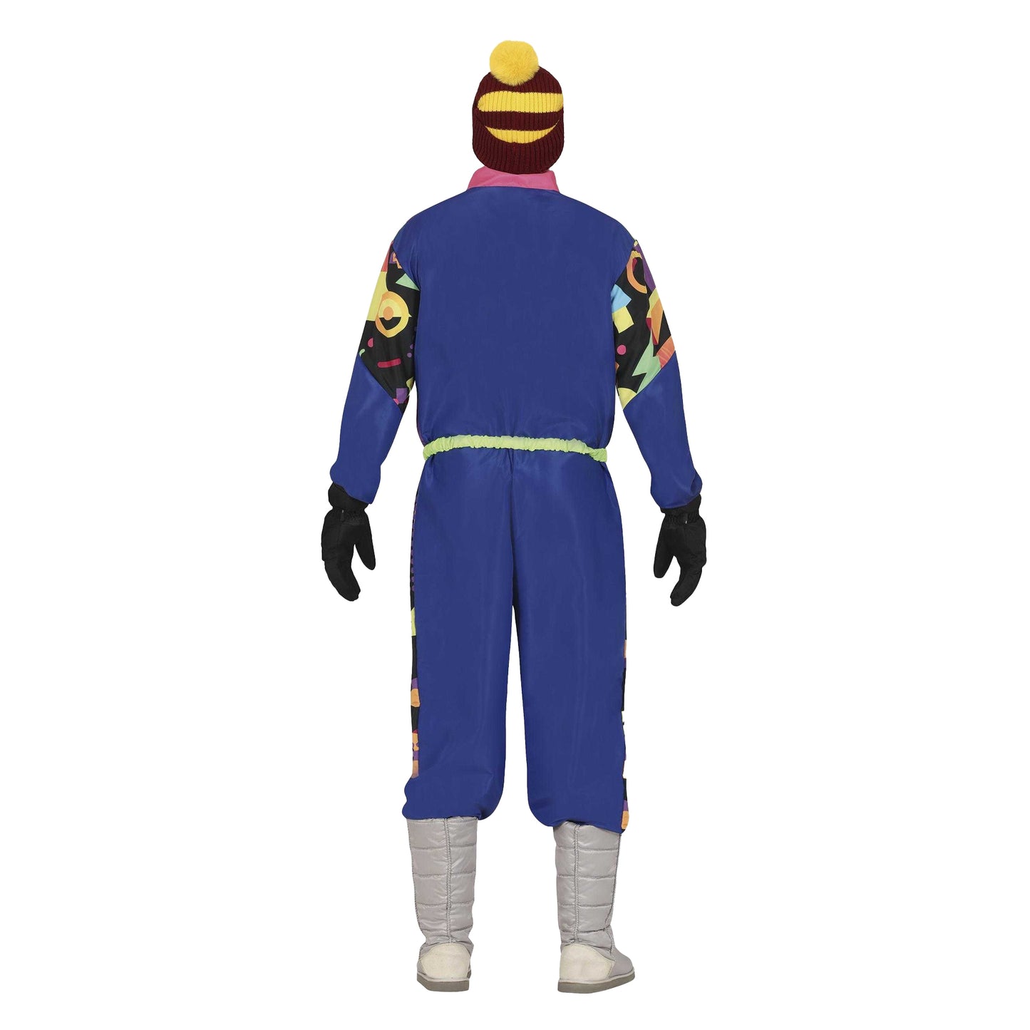 Multicoloured - Back - Fiestas Guirca Mens 80s Skier Costume