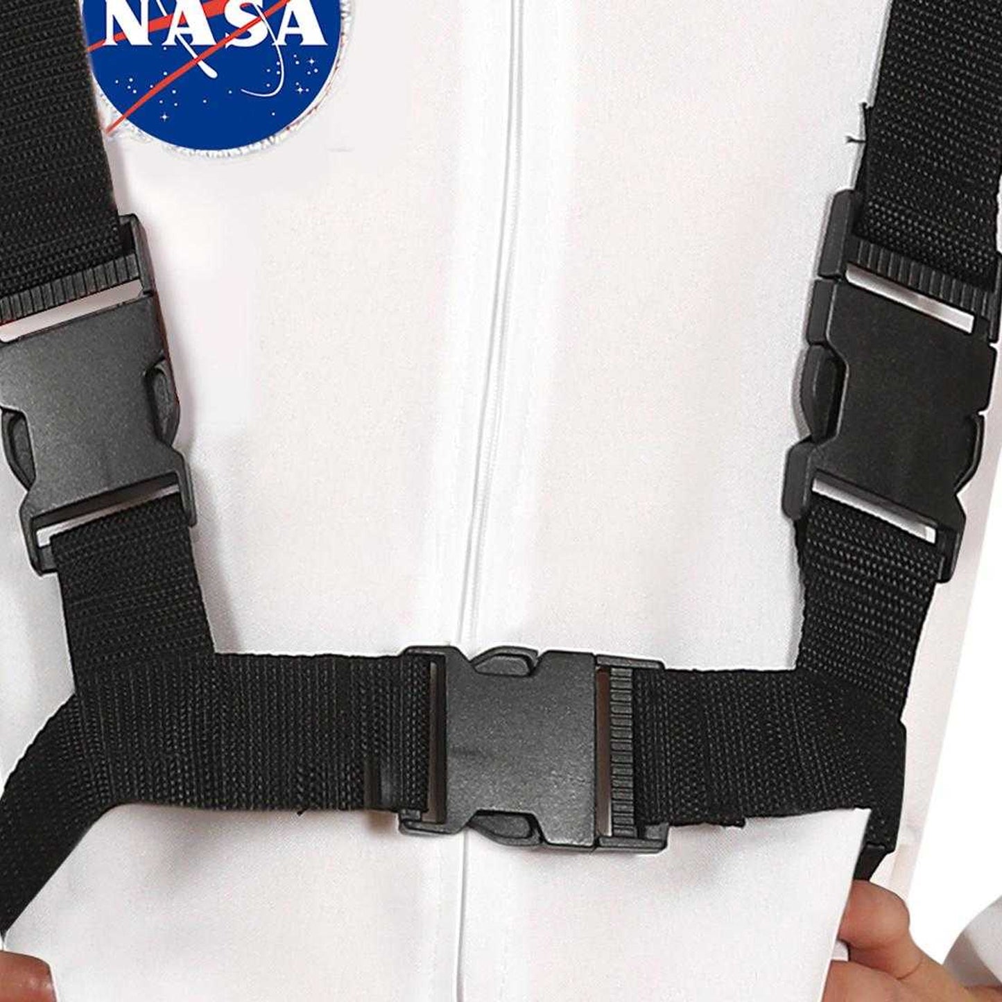 White-Black - Side - Fiestas Guirca Childrens-Kids Astronaut Costume