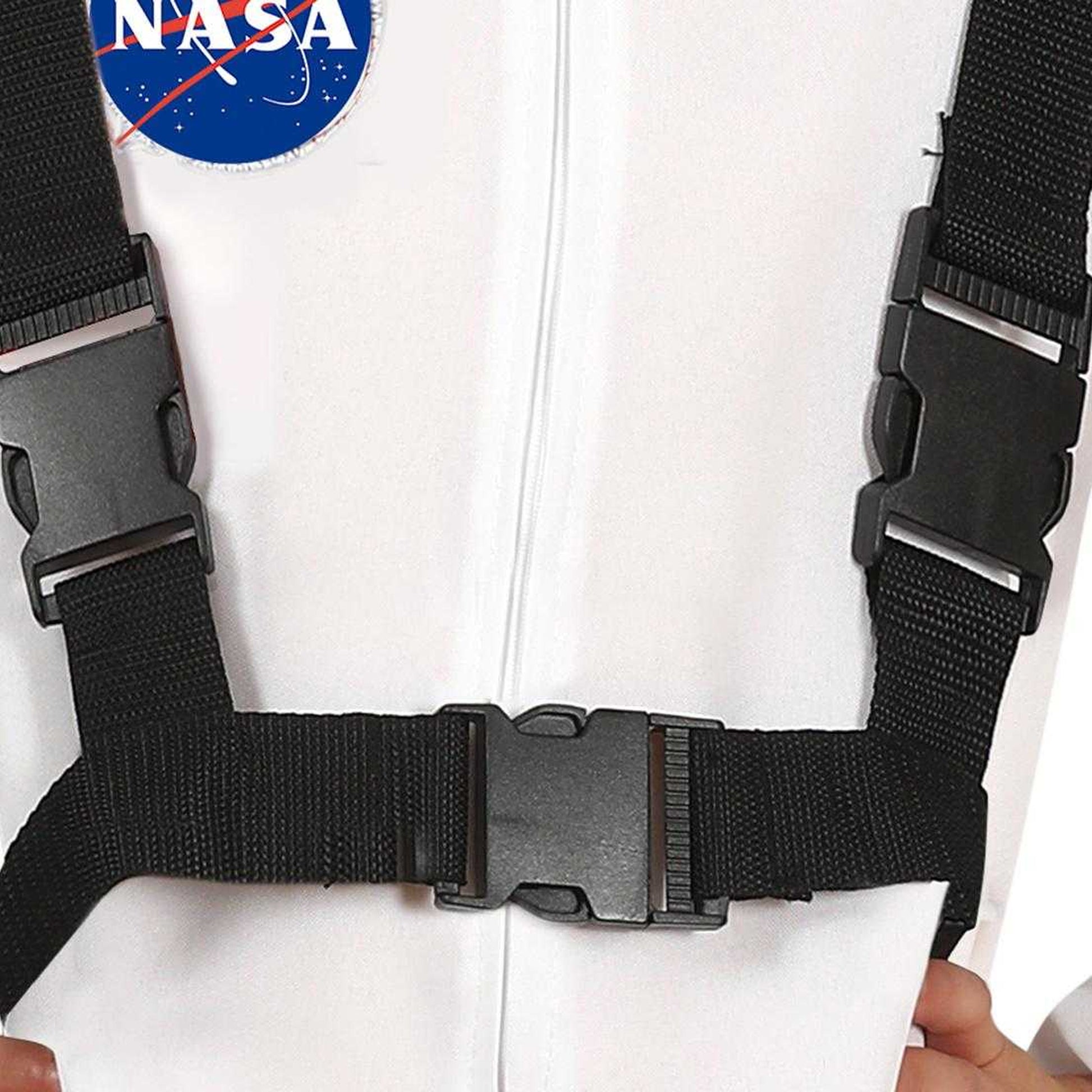White-Black - Side - Fiestas Guirca Childrens-Kids Astronaut Costume