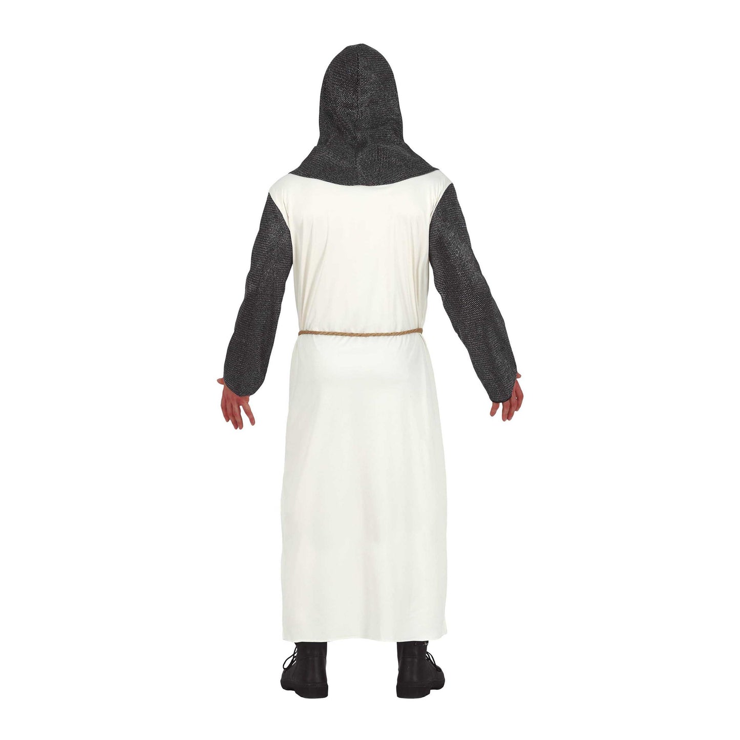 Grey-White - Back - Fiestas Guirca Mens Knight Costume Set