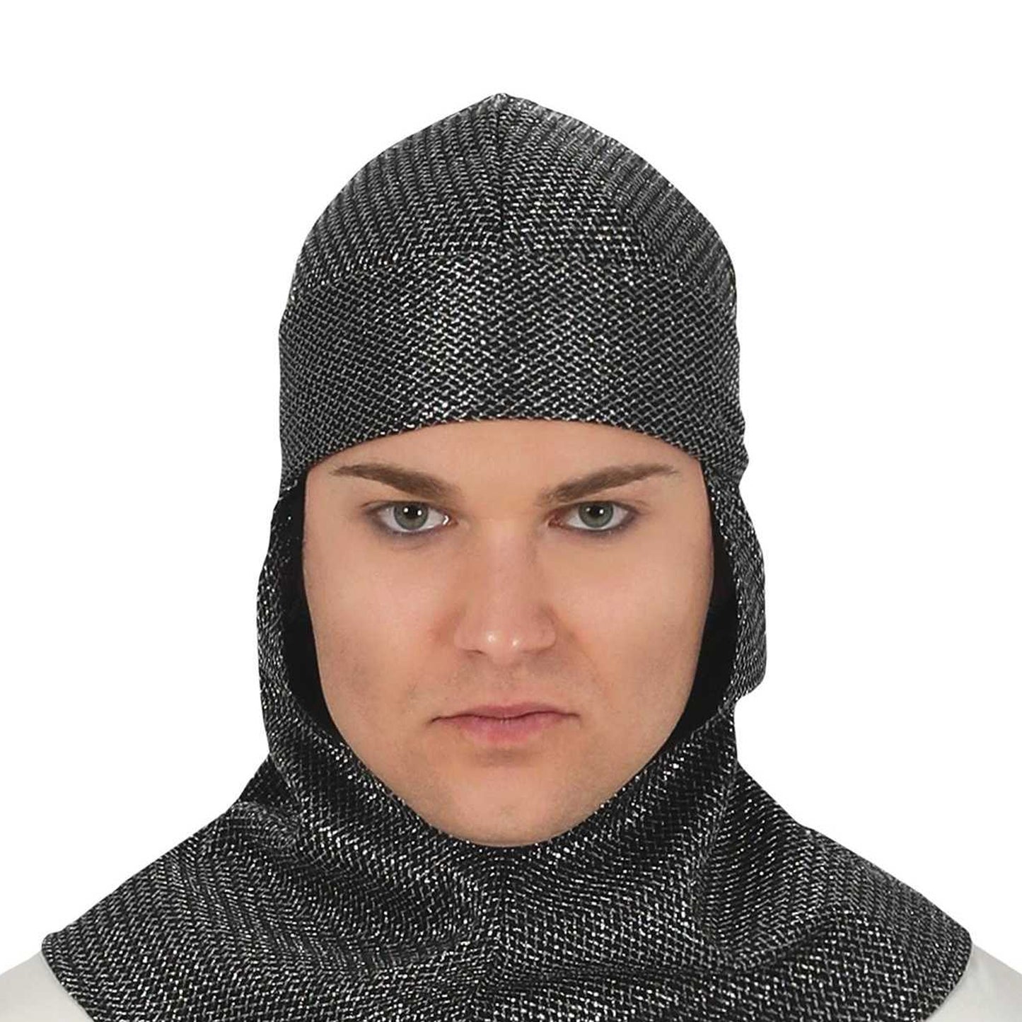 Grey-White - Side - Fiestas Guirca Mens Knight Costume Set
