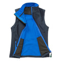 Navy-Royal Blue - Back - Result Womens-Ladies Softshell Body Warmer