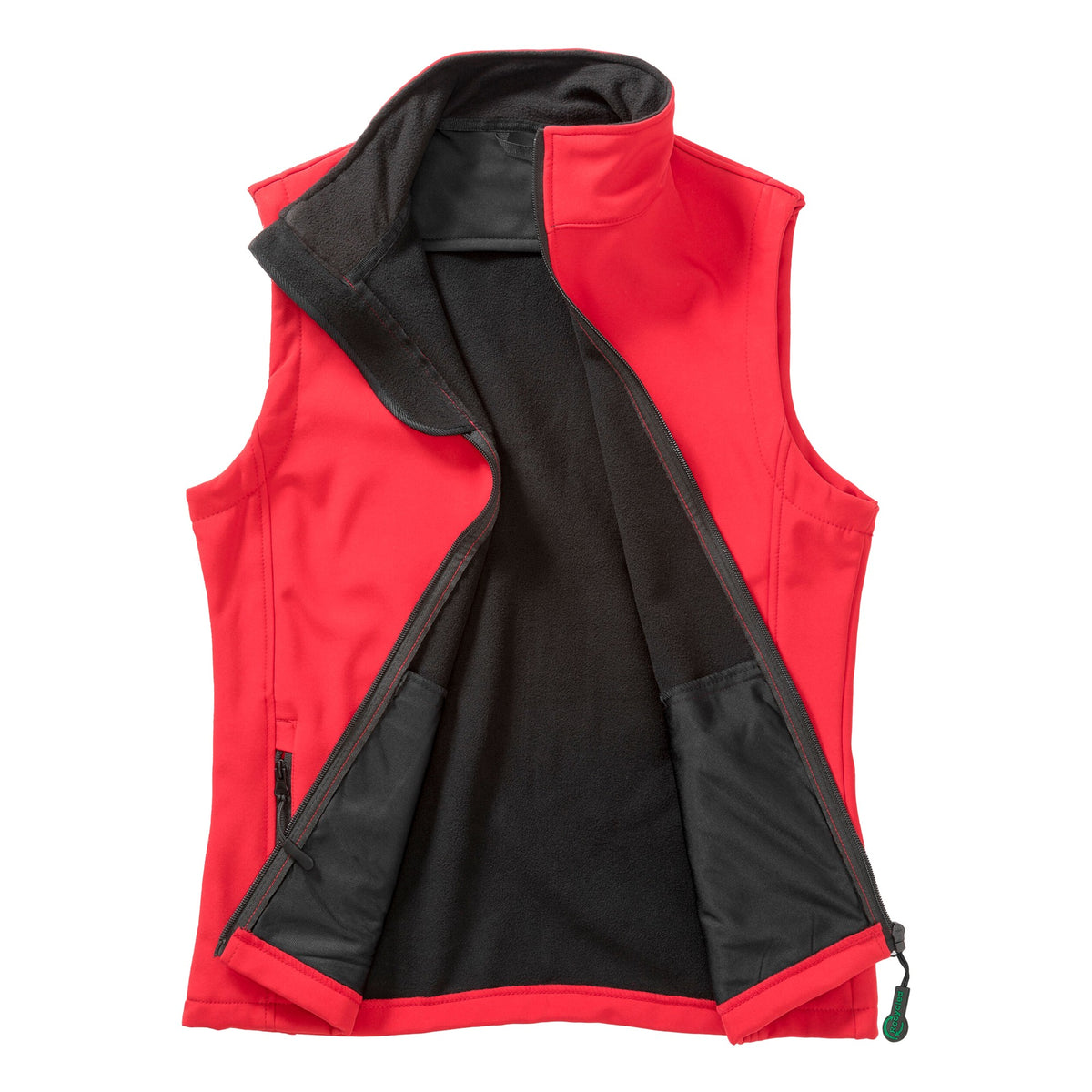 Red-Black - Back - Result Womens-Ladies Softshell Body Warmer