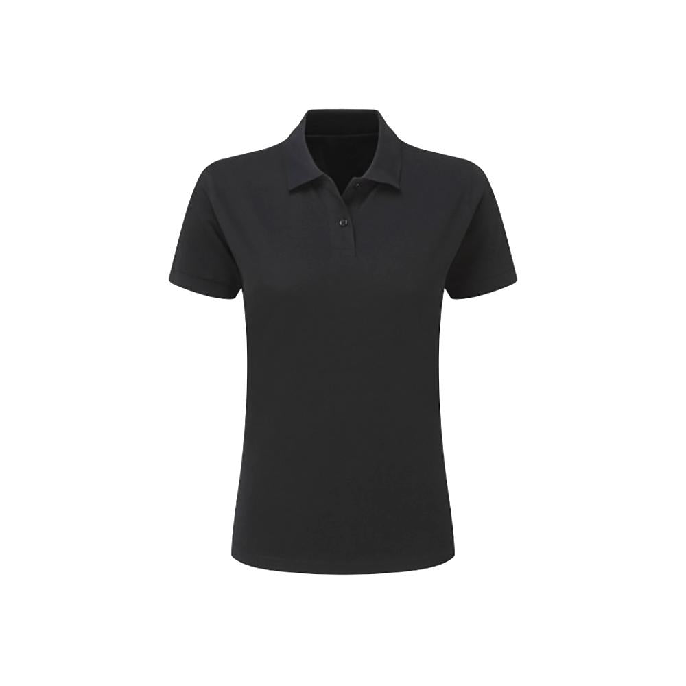 Black - Front - SG Ladies-Womens Polycotton Short Sleeve Polo Shirt