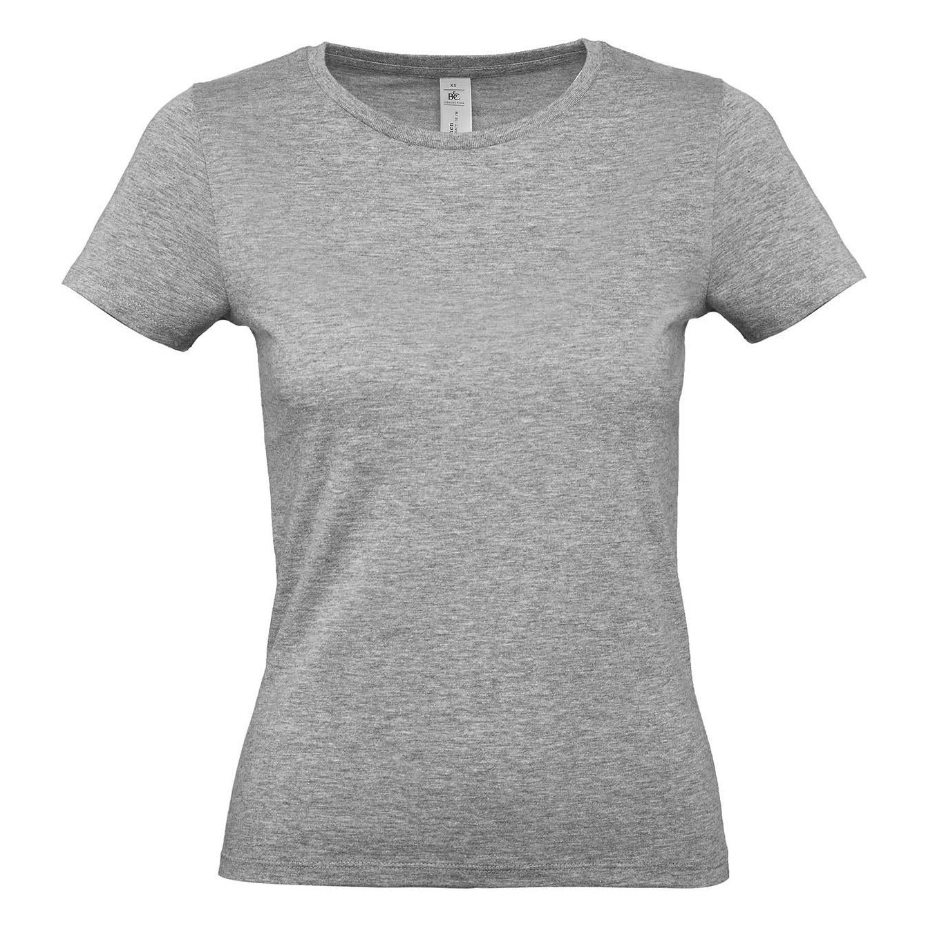 Sport Grey - Front - B&C Womens-Ladies #E150 Tee
