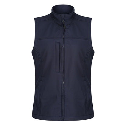 Navy-Navy - Front - Regatta Womens-Ladies Flux Softshell Gilet