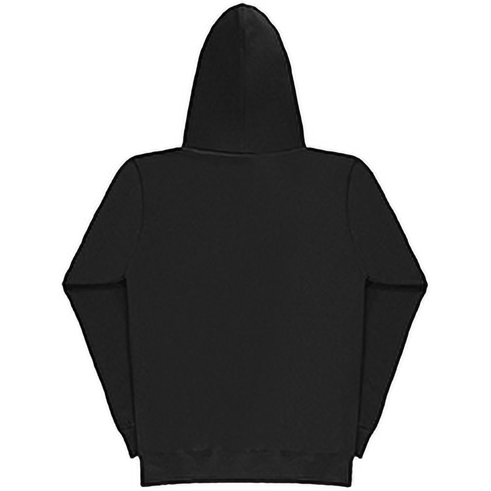 Black - Side - SG Ladies Full Zip Plain Hooded Sweatshirt