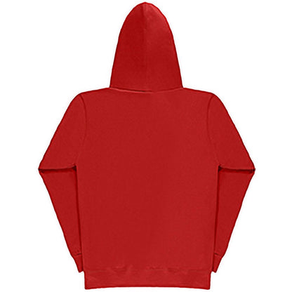 Red - Side - SG Ladies Full Zip Plain Hooded Sweatshirt