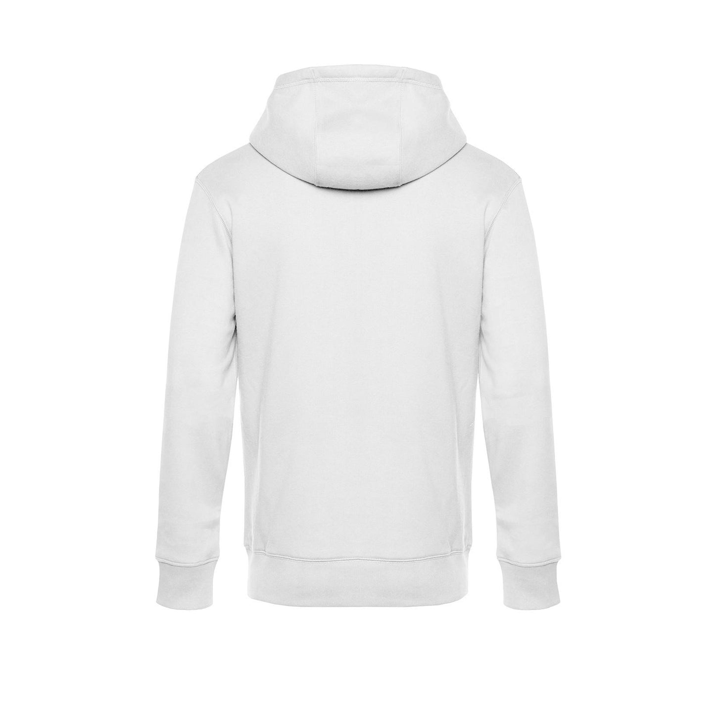 White - Back - B&C Mens King Zipped Hooded Sweat