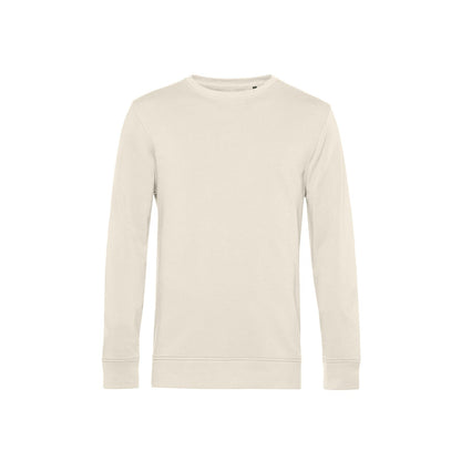 Off White - Front - B&C Mens Organic Crew Neck Sweat