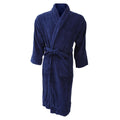 Navy Blue - Front - Jassz Towel Plain Bath Robe (380 GSM)