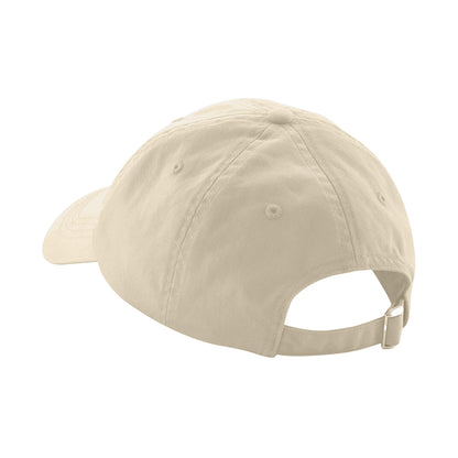 Natural - Back - Beechfield Organic Cotton 6 Panel Dad Hat