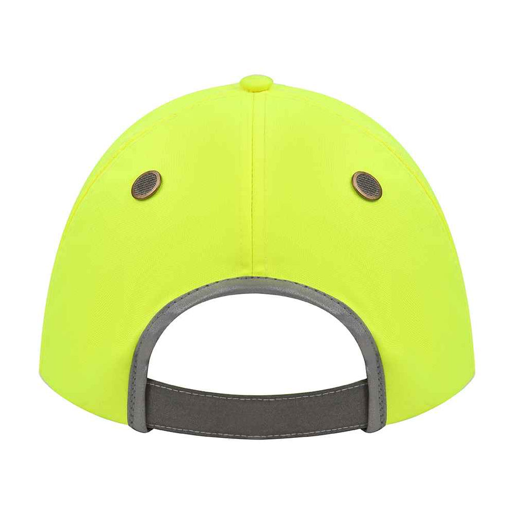 Fluorescent Yellow - Back - Yoko Safety Bump Cap