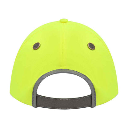Fluorescent Yellow - Back - Yoko Safety Bump Cap