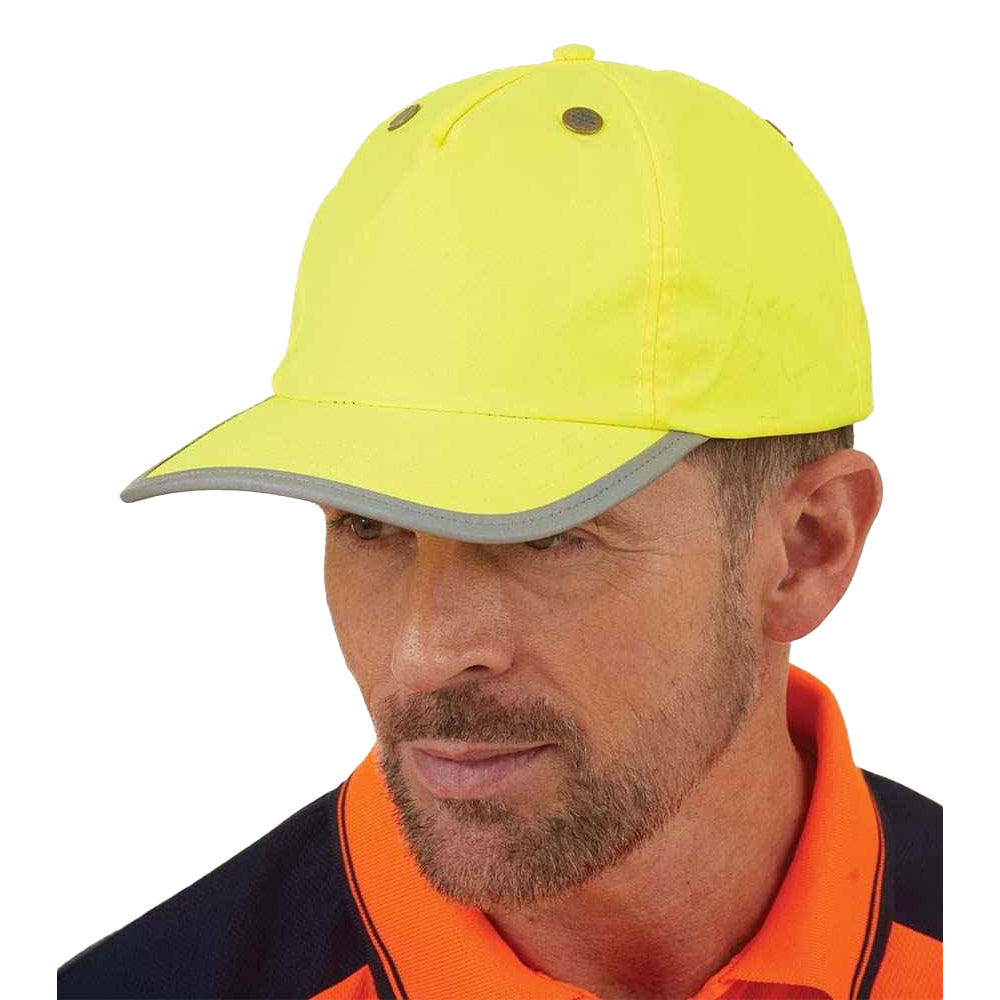 Fluorescent Yellow - Side - Yoko Safety Bump Cap