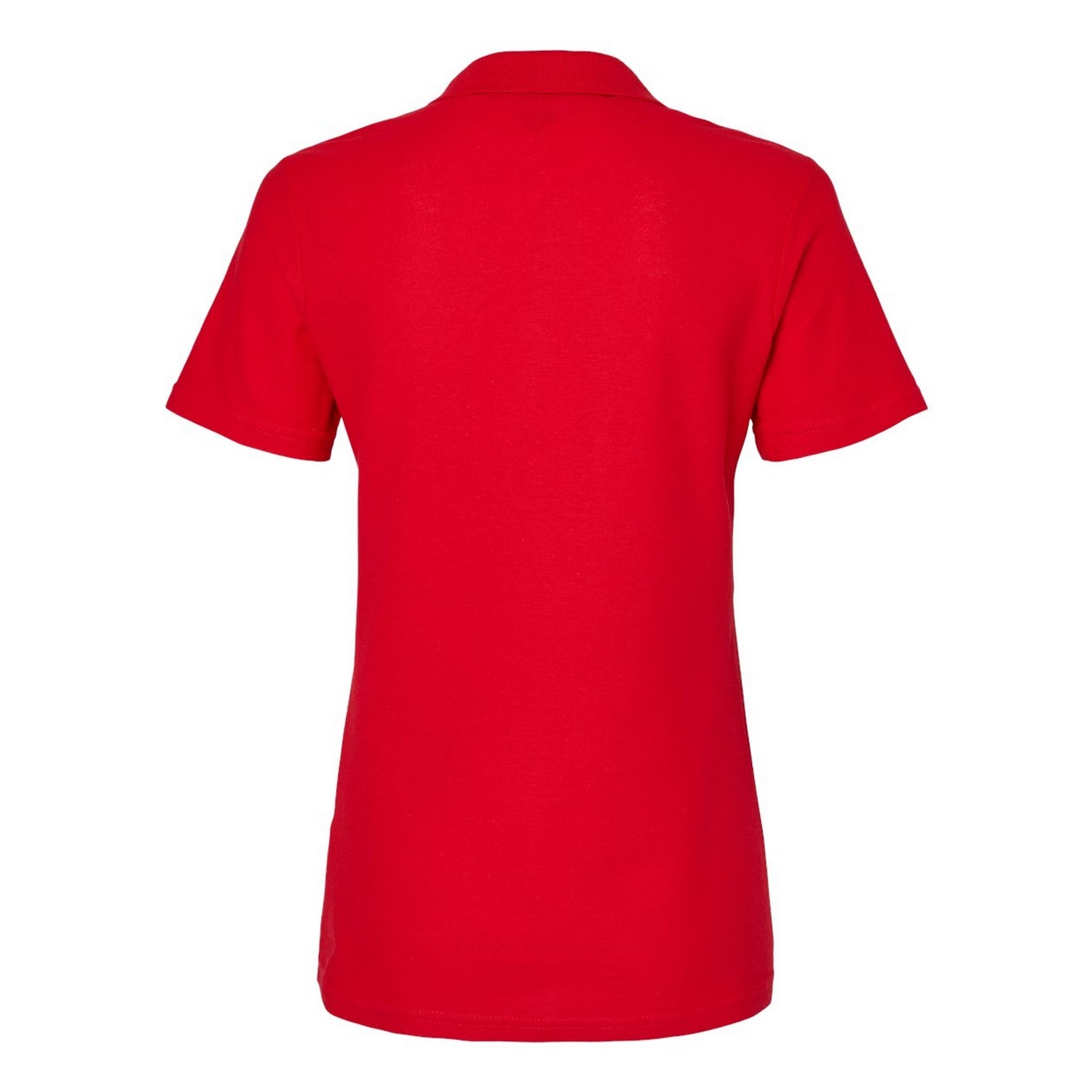 Cherry Red - Back - Gildan Womens-Ladies Pique Soft Touch Polo Shirt