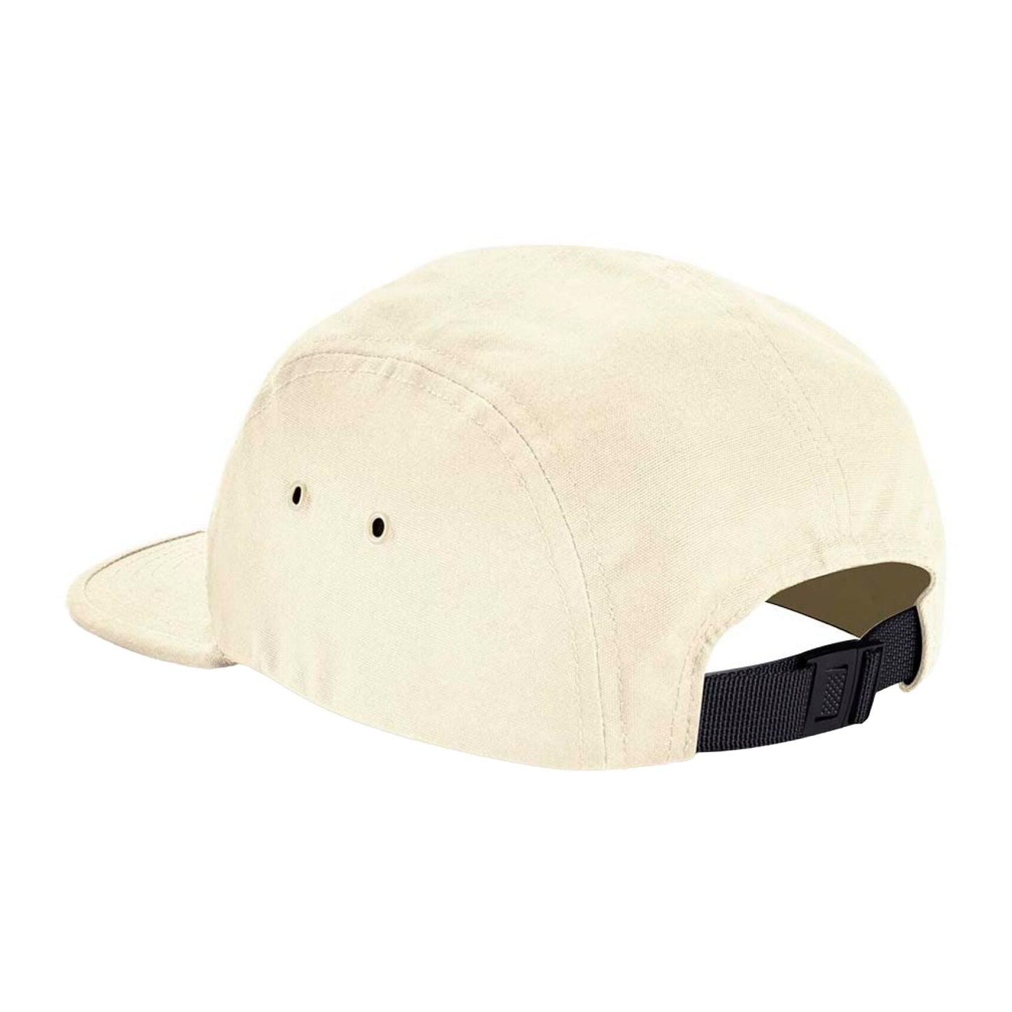 Natural - Back - Beechfield Canvas 5 Panel Baseball Cap