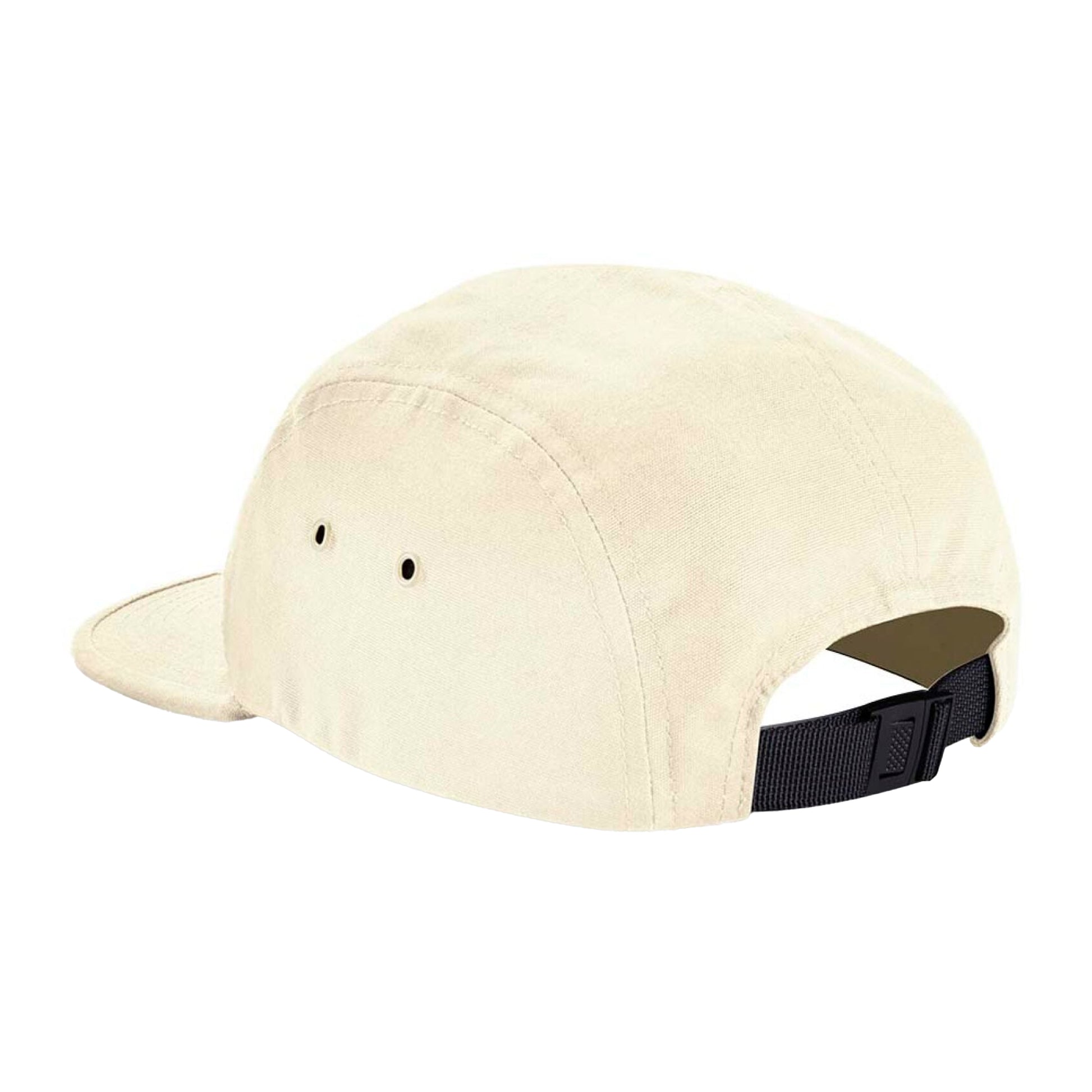 Natural - Back - Beechfield Canvas 5 Panel Baseball Cap