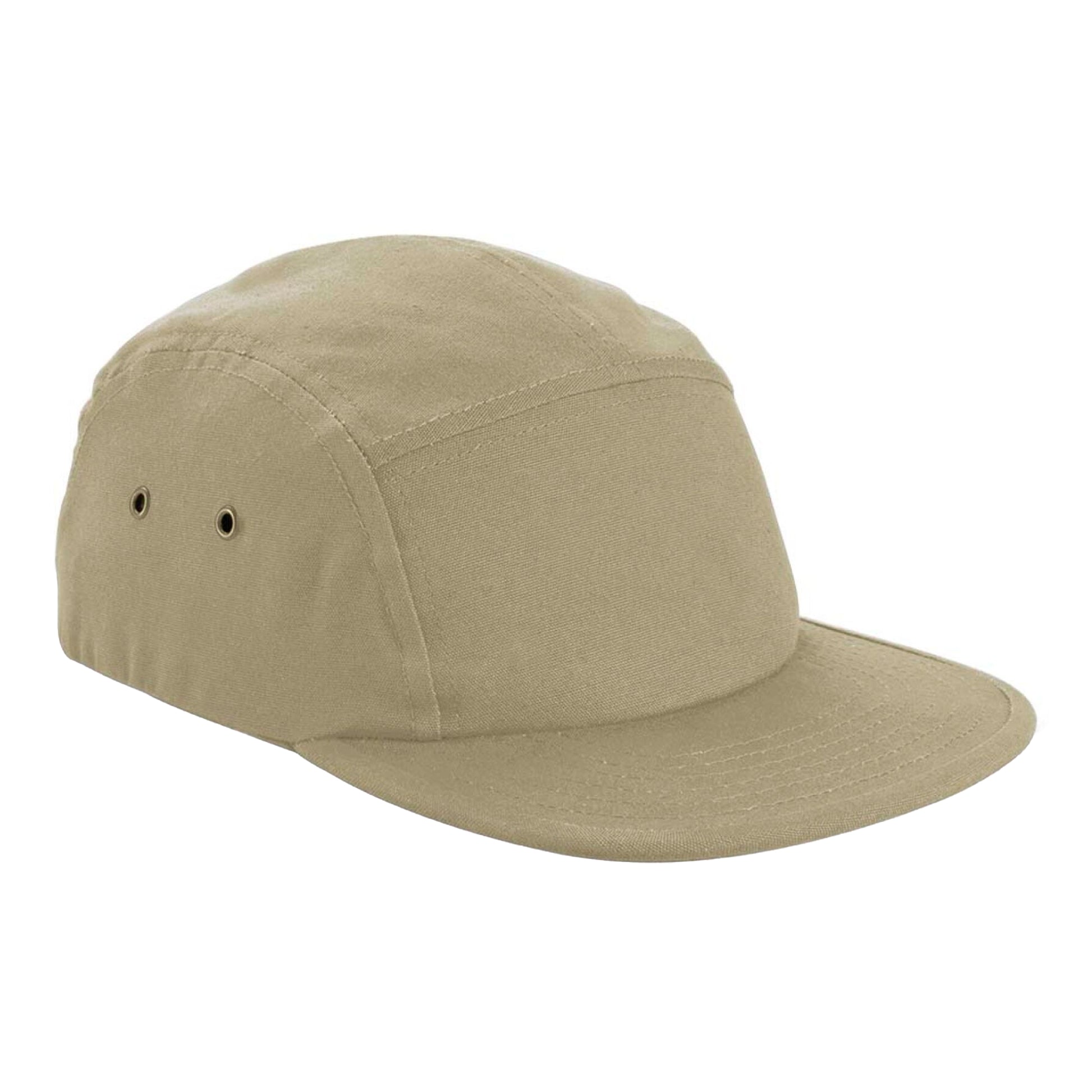 Desert Sand - Front - Beechfield Canvas 5 Panel Baseball Cap