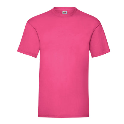 Fuchsia - Front - Fruit Of The Loom Mens Valueweight T-Shirt