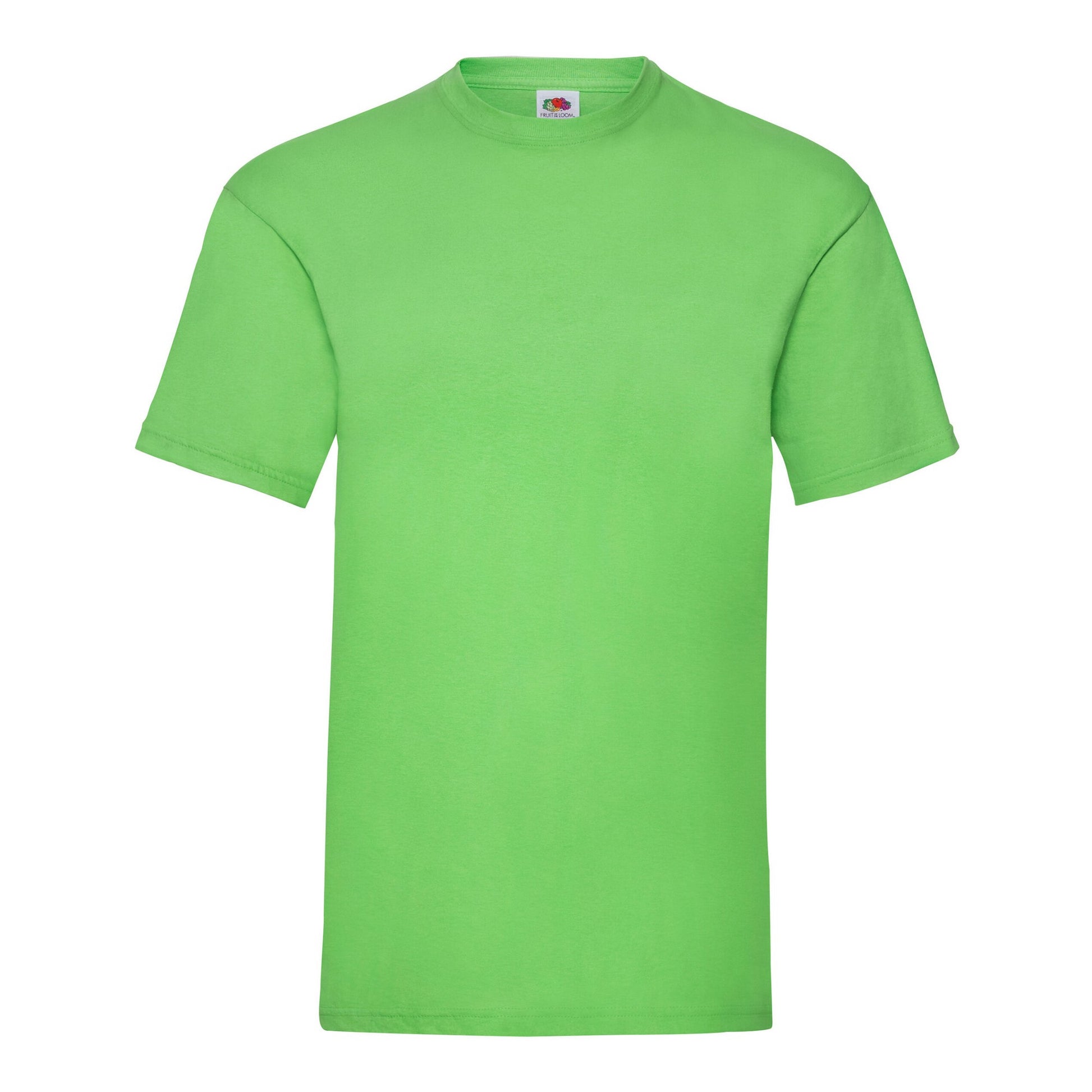 Lime Green - Front - Fruit Of The Loom Mens Valueweight T-Shirt