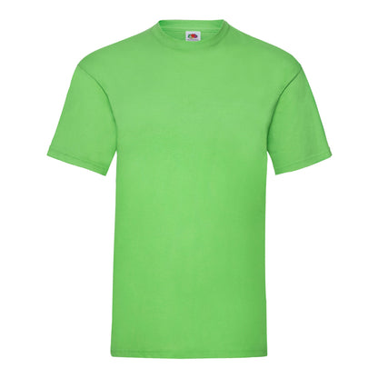 Lime Green - Front - Fruit Of The Loom Mens Valueweight T-Shirt