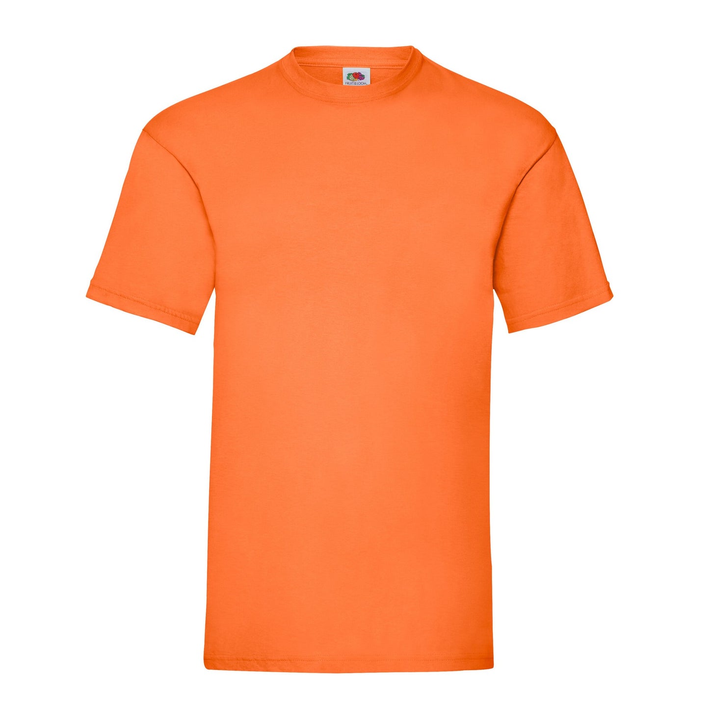 Orange - Front - Fruit Of The Loom Mens Valueweight T-Shirt