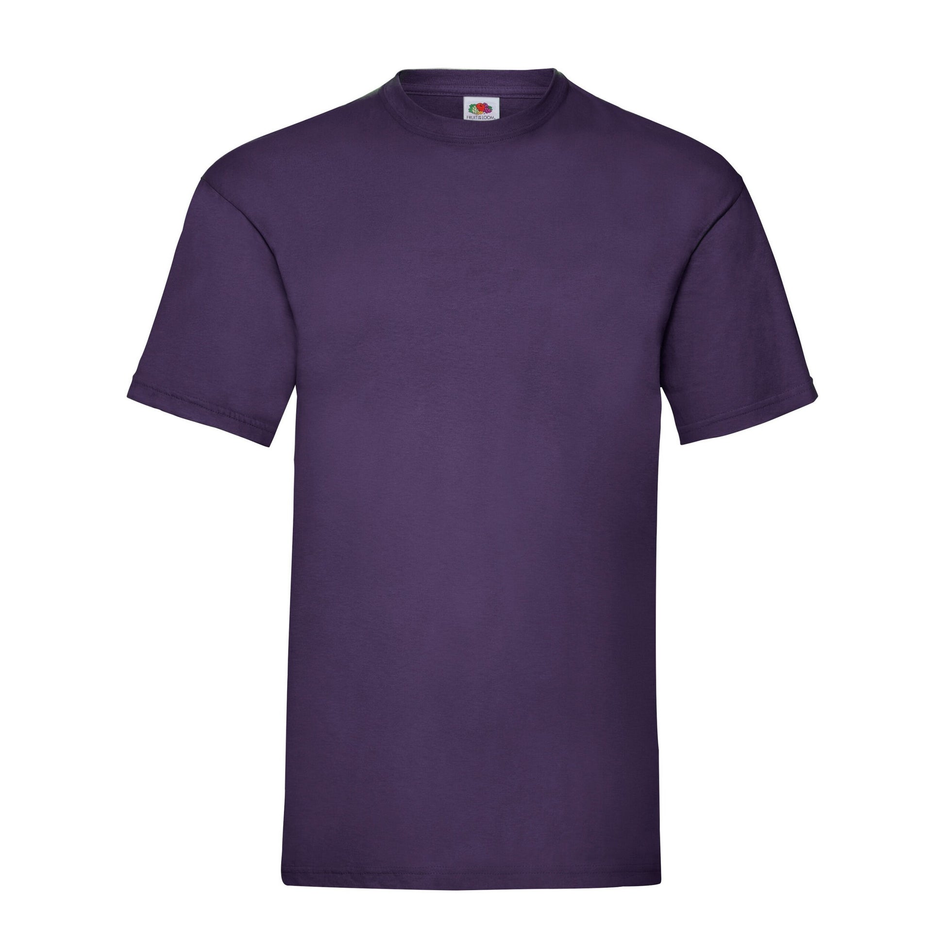 Purple - Front - Fruit Of The Loom Mens Valueweight T-Shirt