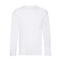 White - Front - Fruit of the Loom Mens Original Long-Sleeved T-Shirt